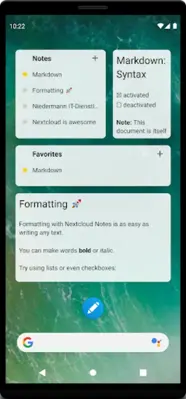 Nextcloud Notes android App screenshot 0