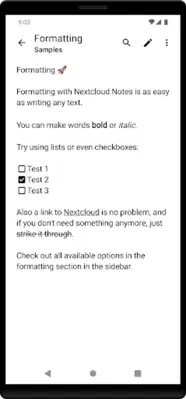 Nextcloud Notes android App screenshot 2