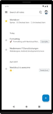 Nextcloud Notes android App screenshot 4